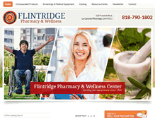 Tablet Screenshot of flintridgepharmacy.com